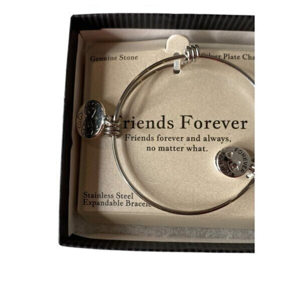 Friends Forever Charm Bangle Bracelet New The Paper Store‎ - Picture 3 of 5
